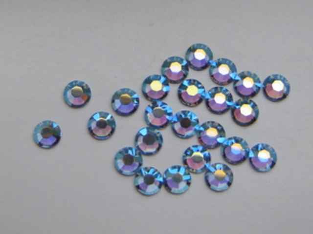 144 pieces 16ss LT SAPPHIRE AB Swarovski HOTFIX Rhinestones