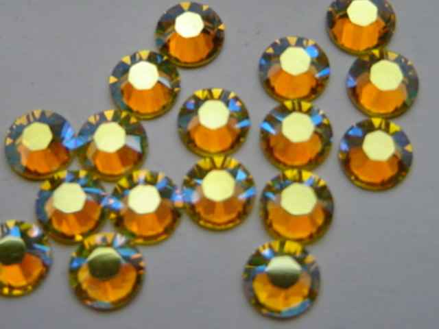 72 pieces 20ss CITRINE AB Preciosa Viva HOTFIX Rhinestones