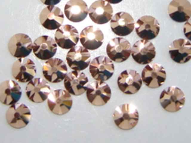 144 pieces  16ss CRY ROSE GOLD Swarovski Rhinestones